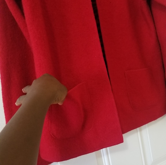 Unbranded Boiled Wool Reversible Cardigan Jacket Sz L - Picture 6 of 16